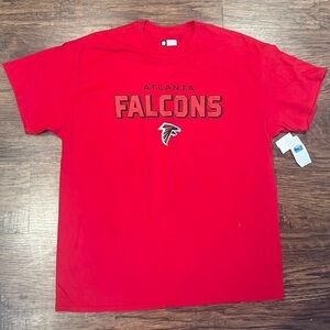 NFL Team Apparel Red Atlanta Falcons Short Sleeved Tee.  Size XL